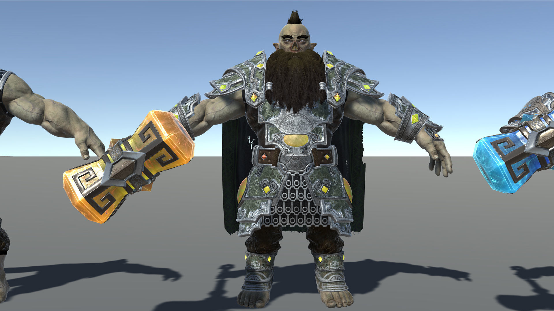 Frost Dwarf Low-poly 3D model_13