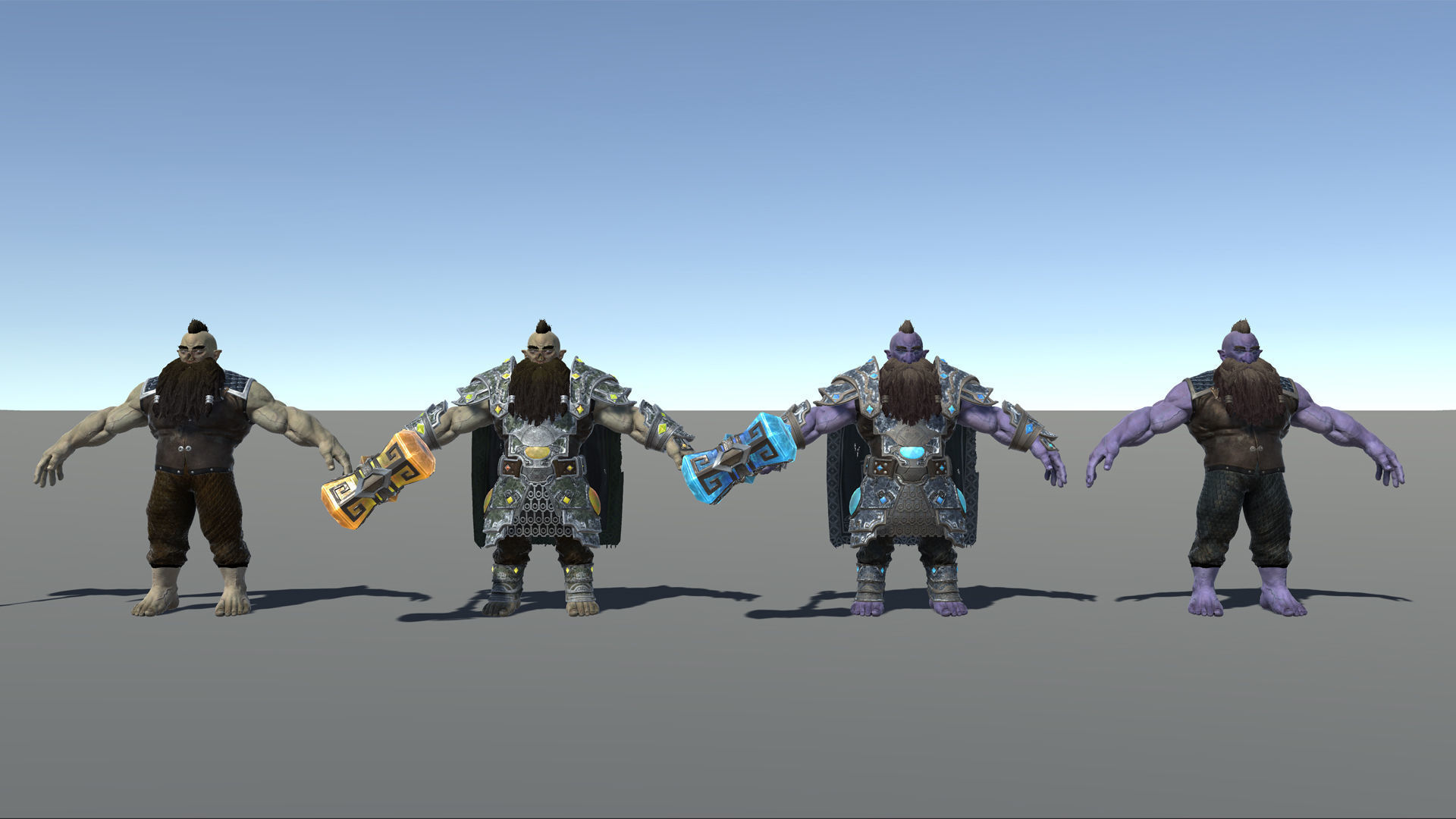 Frost Dwarf Low-poly 3D model_23