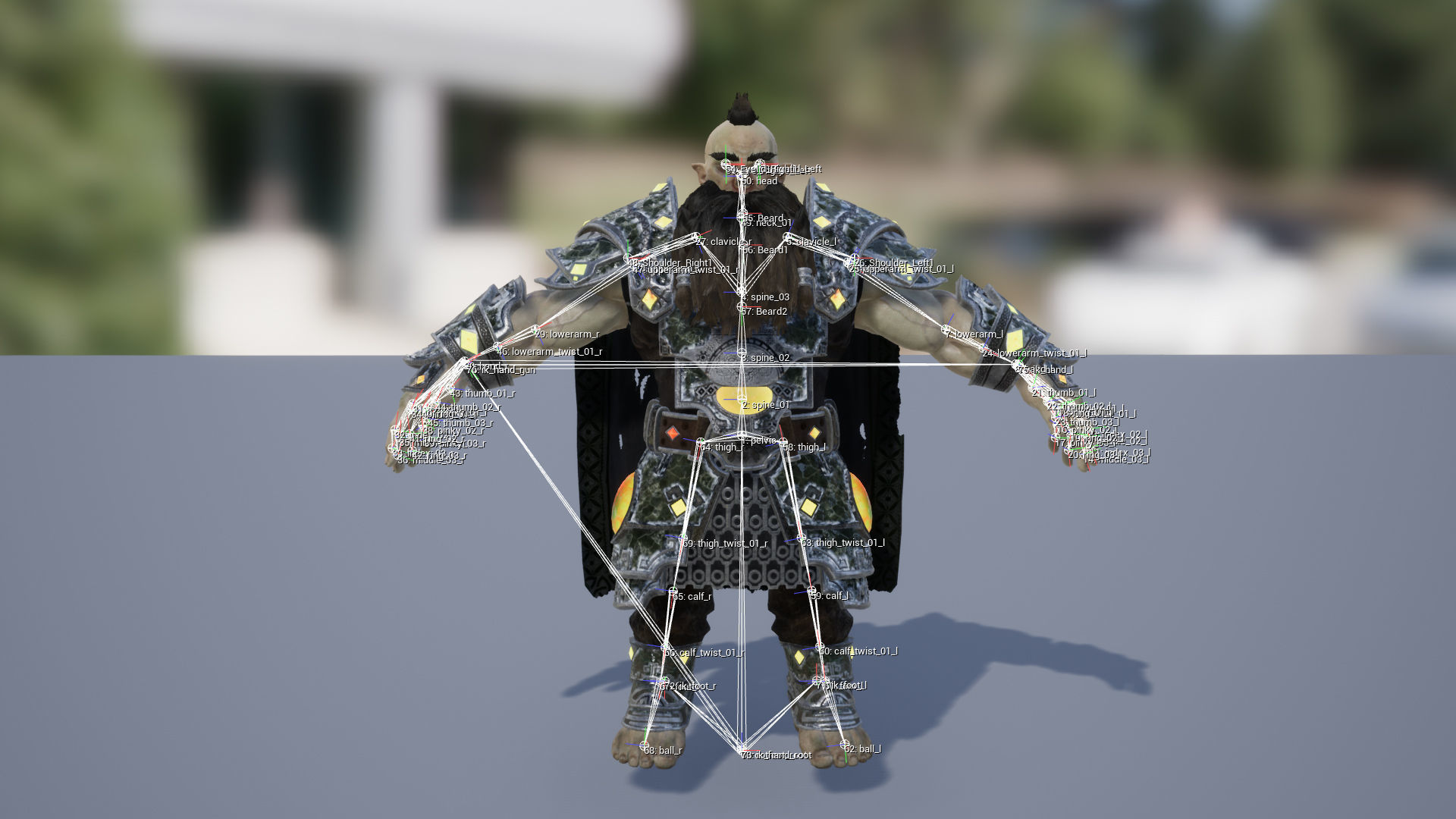 Frost Dwarf Low-poly 3D model_17