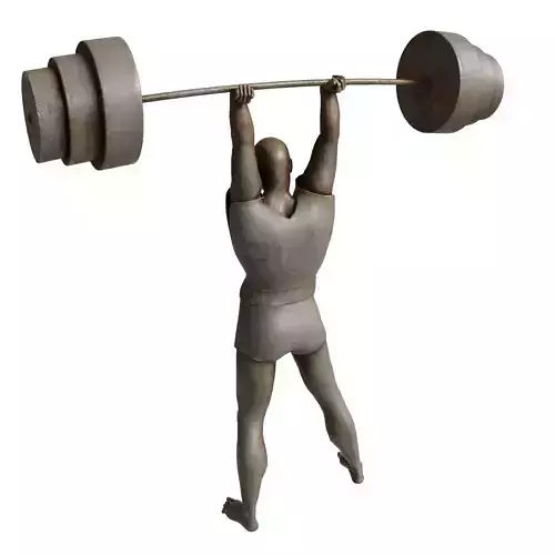 Weightlifter sculpture
