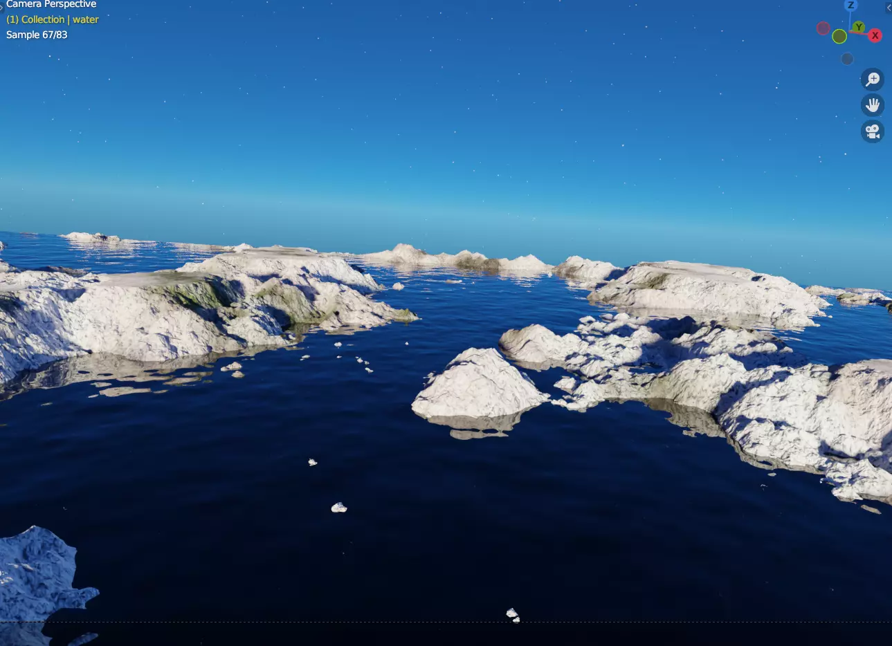Arctic Landscape 3D model_0