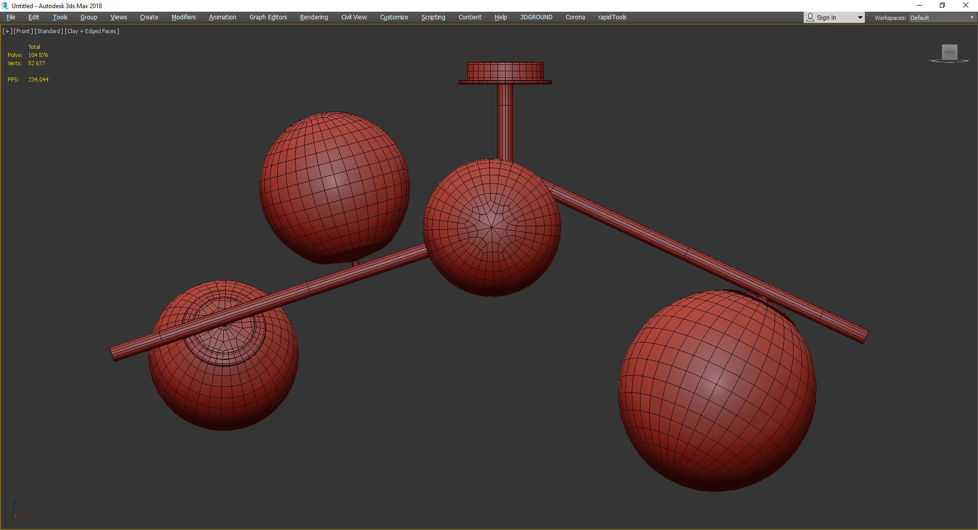 Bubble Glass Low-poly 3D model_2