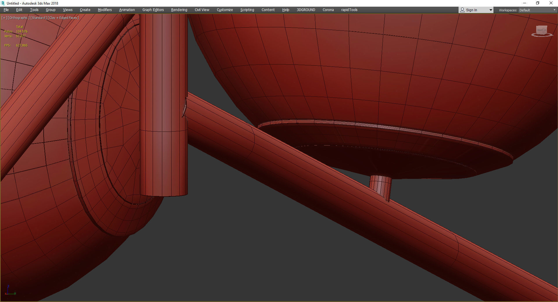 Bubble Glass Low-poly 3D model_4