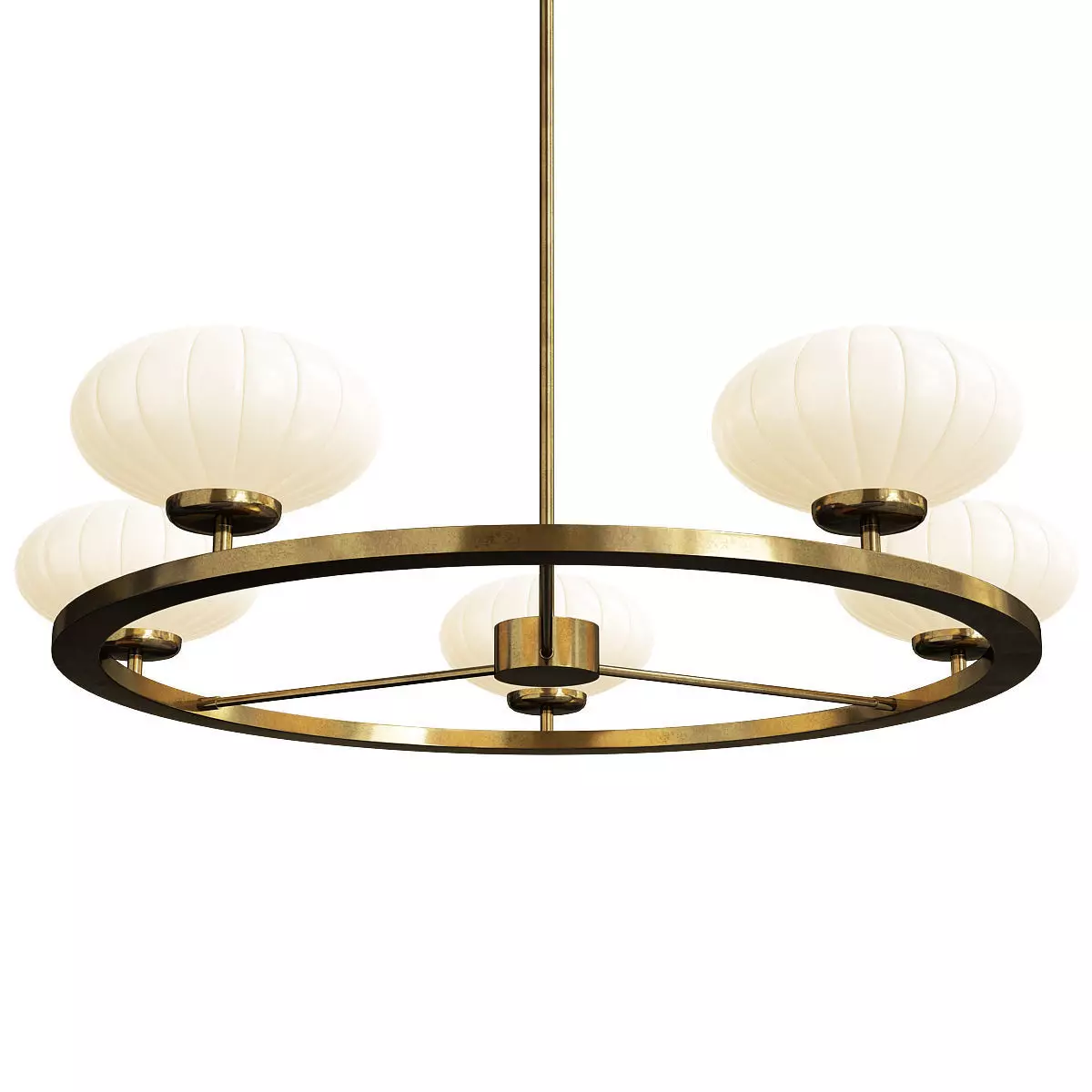 Pim 6 Light Chandelier Low-poly 3D model