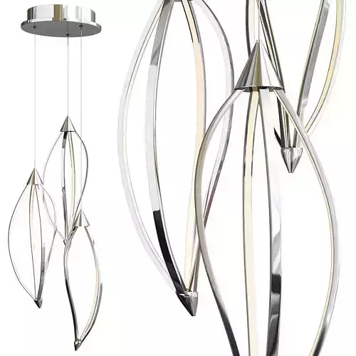 Meridian 3 Light LED Round Pendant Light