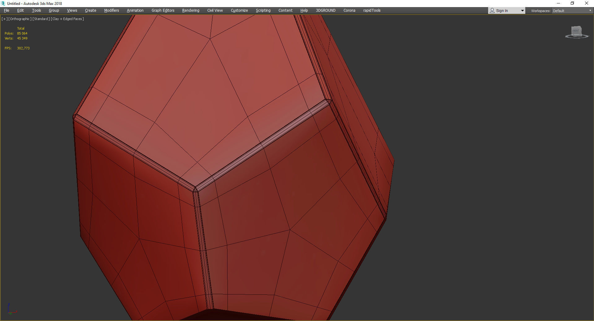 Geometry Glass Light Pendant Transparent 4 Low-poly 3D model_3