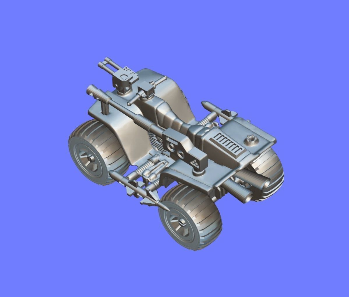 1980s CLASSIC GI-JOE ATV-FERRET - 3D SCAN 3D print model_7