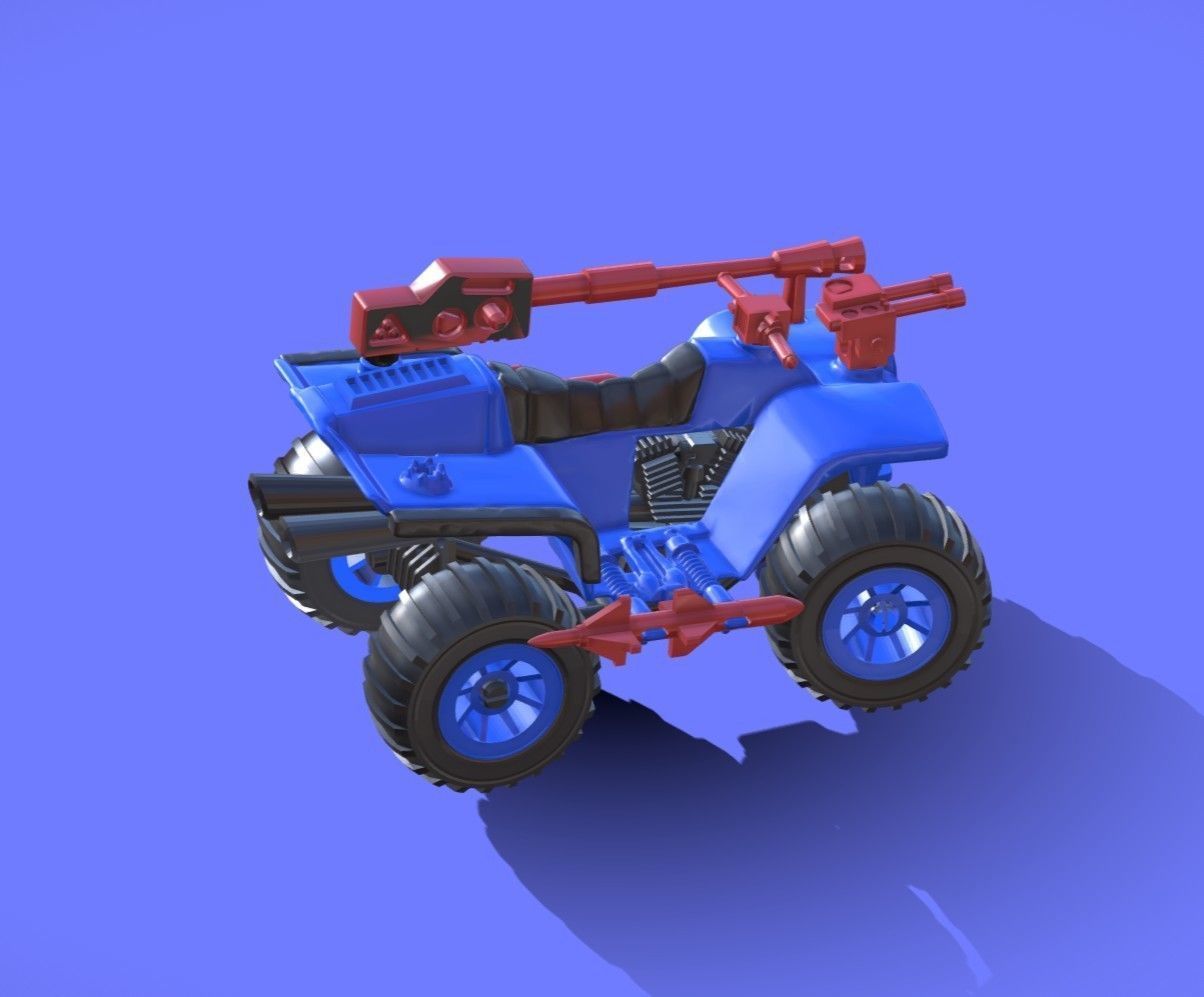 1980s CLASSIC GI-JOE ATV-FERRET - 3D SCAN 3D print model_3