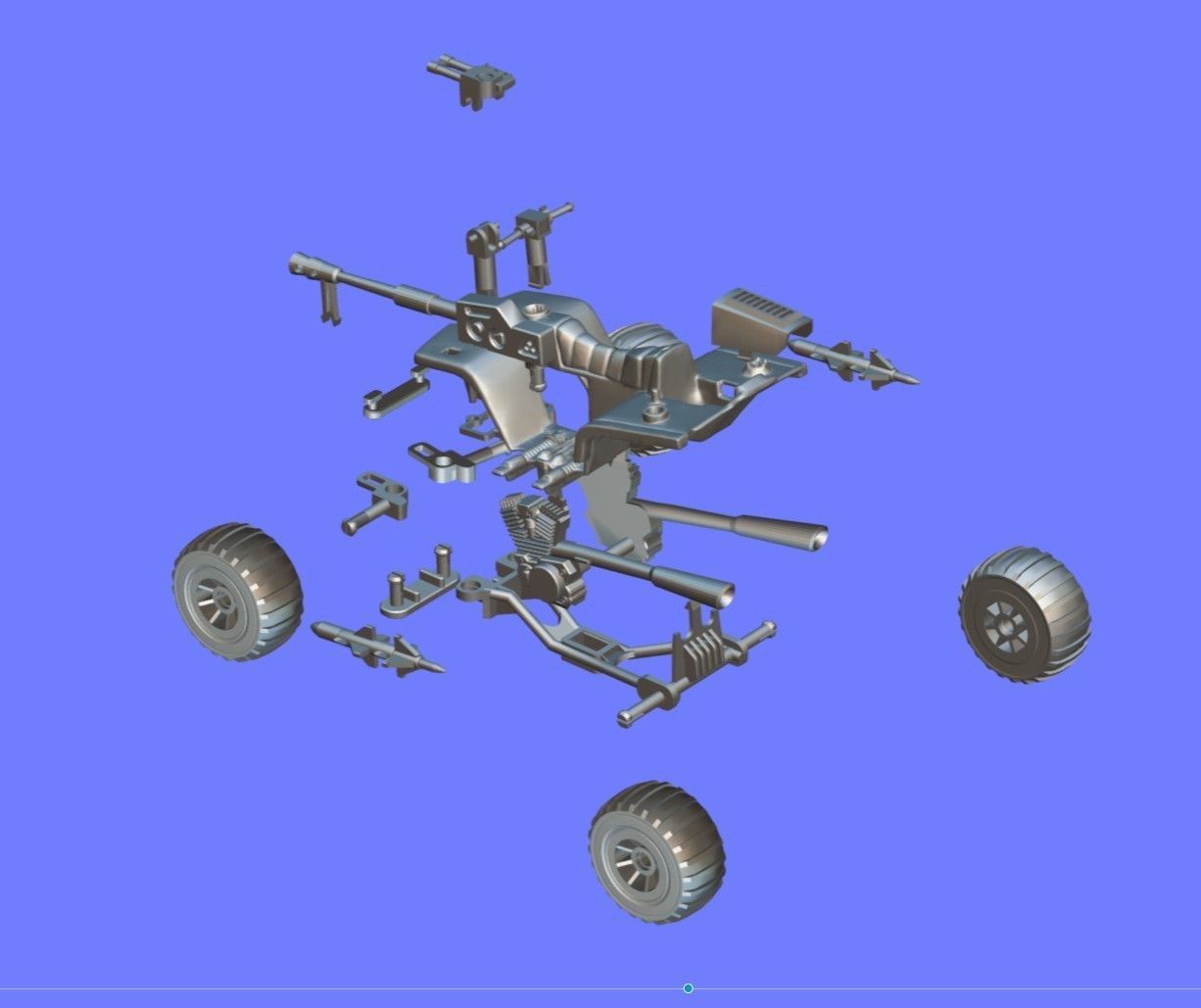 1980s CLASSIC GI-JOE ATV-FERRET - 3D SCAN 3D print model_10