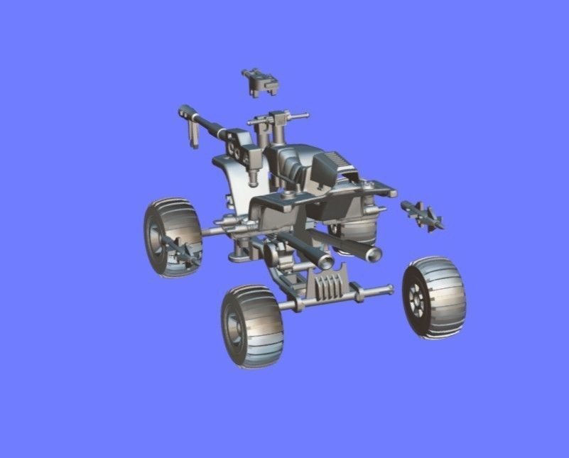 1980s CLASSIC GI-JOE ATV-FERRET - 3D SCAN 3D print model_14