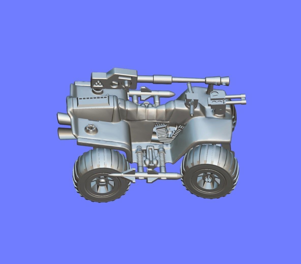1980s CLASSIC GI-JOE ATV-FERRET - 3D SCAN 3D print model_8