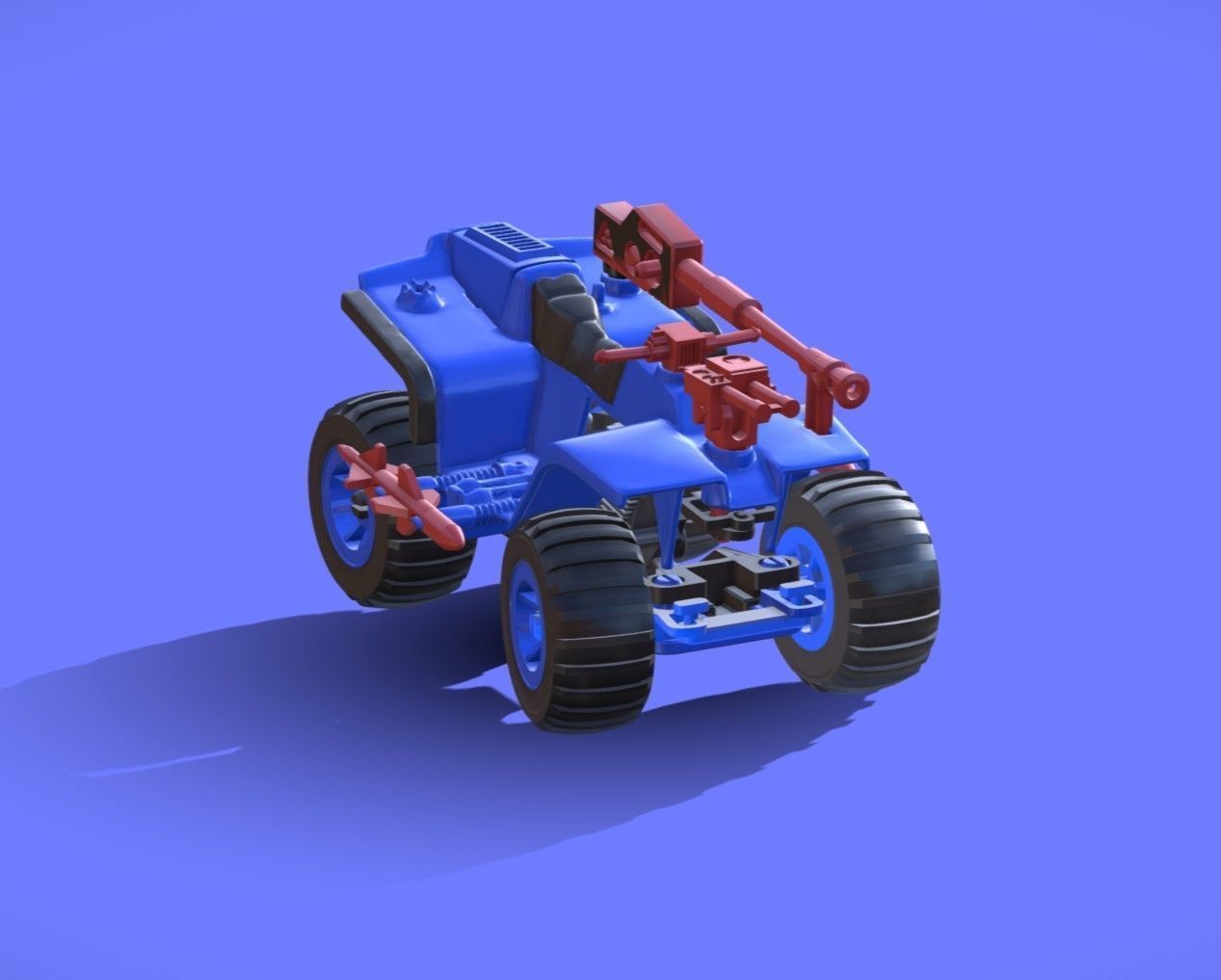 1980s CLASSIC GI-JOE ATV-FERRET - 3D SCAN 3D print model_4
