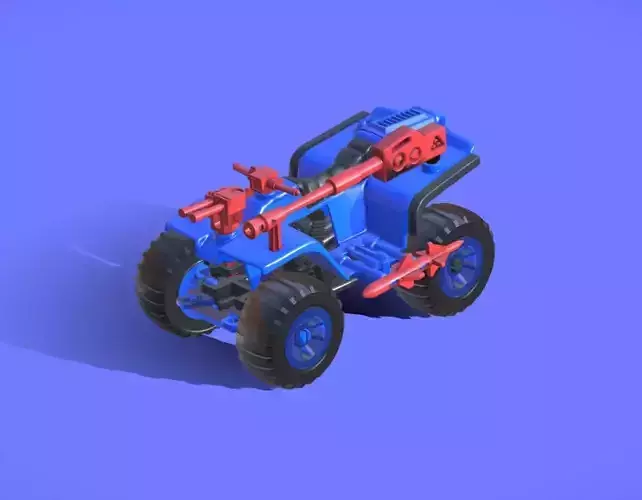 1980s CLASSIC GI-JOE ATV-FERRET - 3D SCAN 3D print model