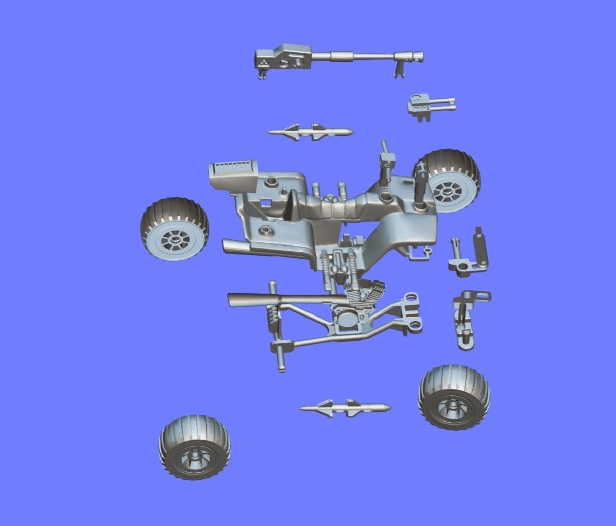 1980s CLASSIC GI-JOE ATV-FERRET - 3D SCAN 3D print model_11