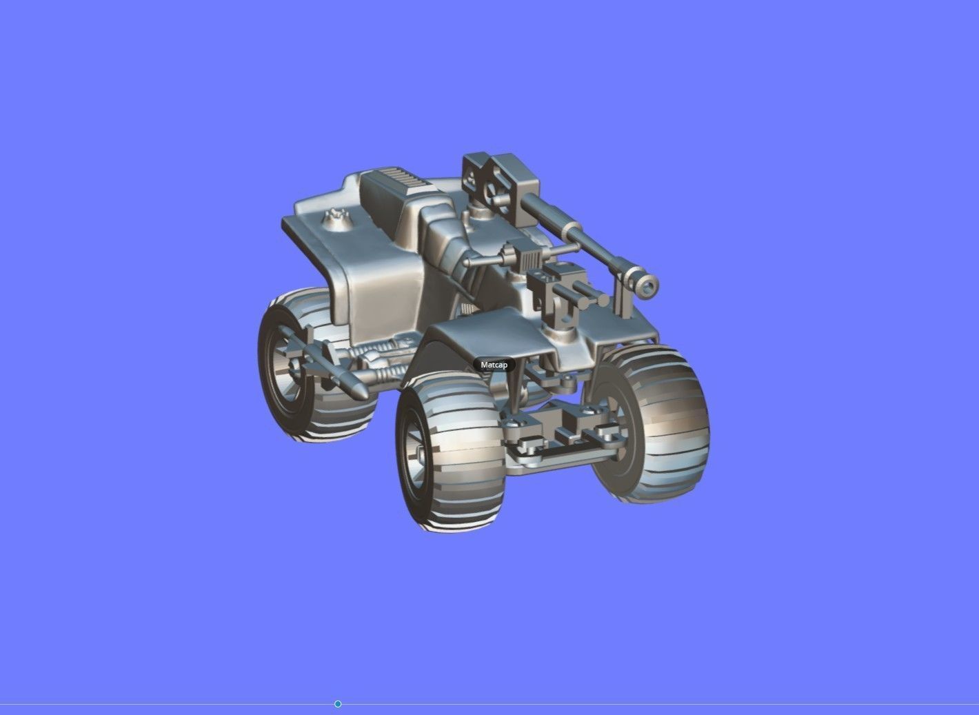 1980s CLASSIC GI-JOE ATV-FERRET - 3D SCAN 3D print model_5