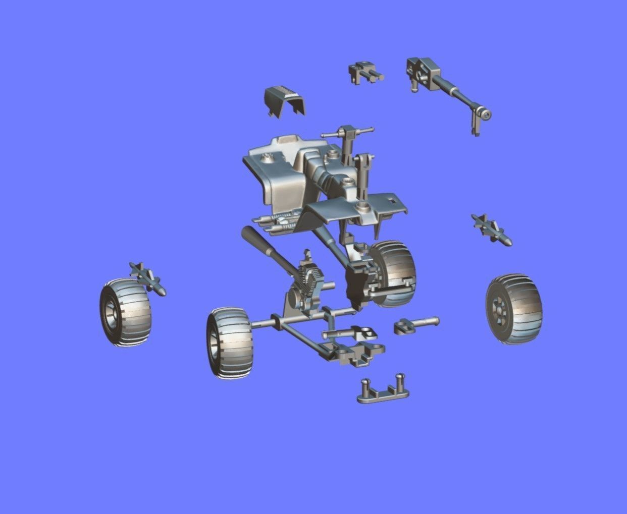 1980s CLASSIC GI-JOE ATV-FERRET - 3D SCAN 3D print model_12