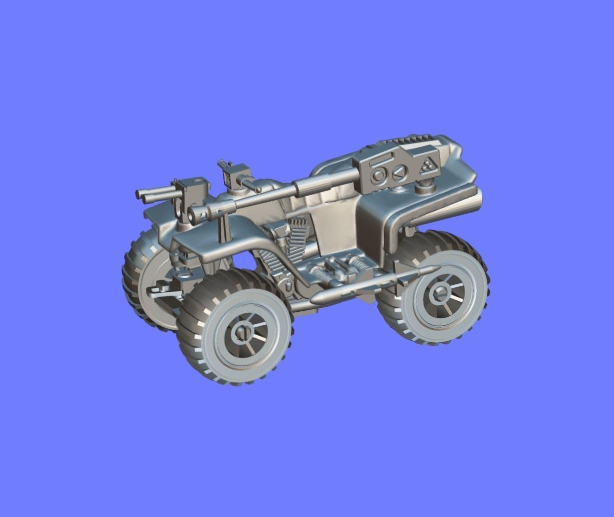 1980s CLASSIC GI-JOE ATV-FERRET - 3D SCAN 3D print model_6