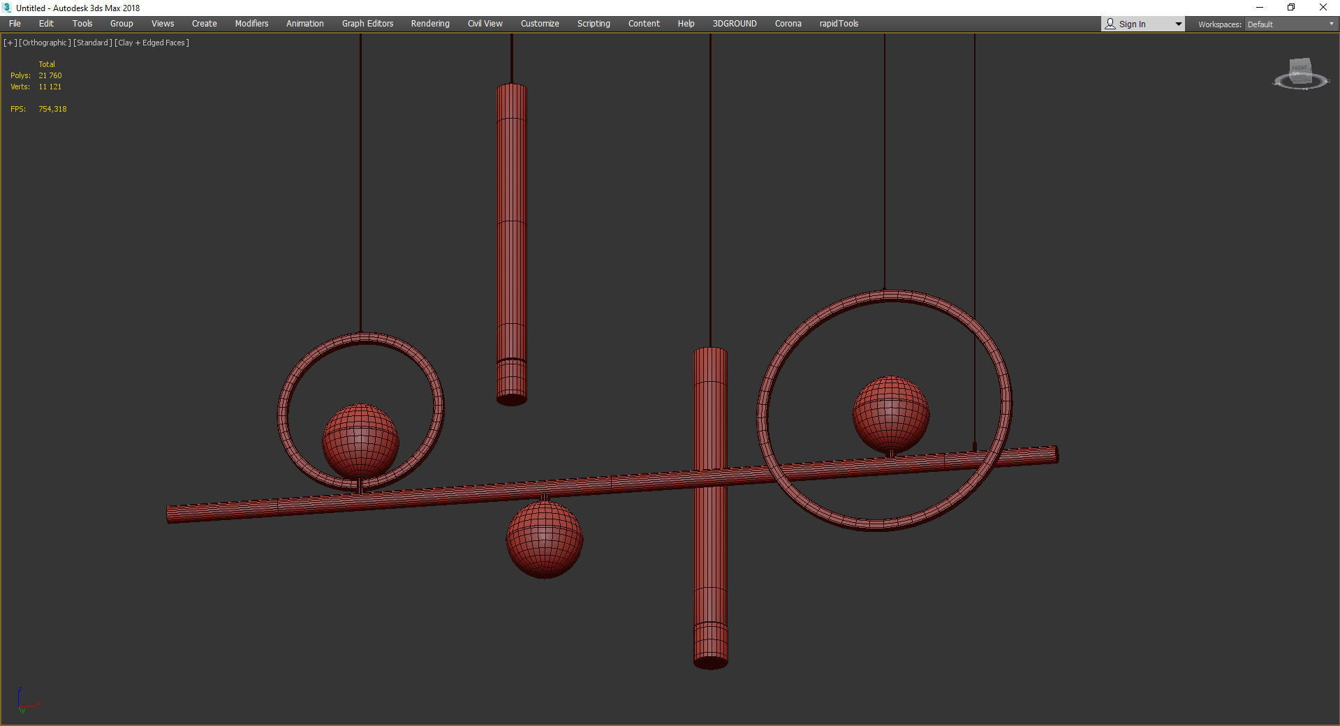 Scales Low-poly 3D model_4