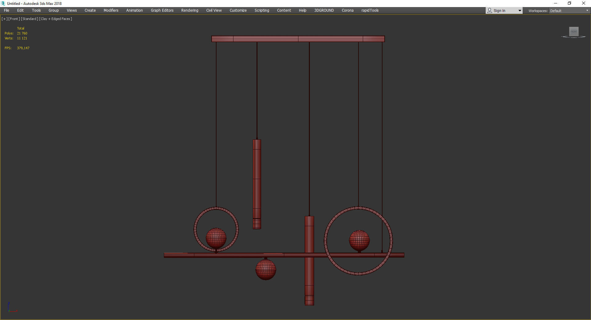 Scales Low-poly 3D model_3