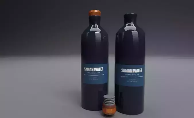 High-Resolution Water Bottle