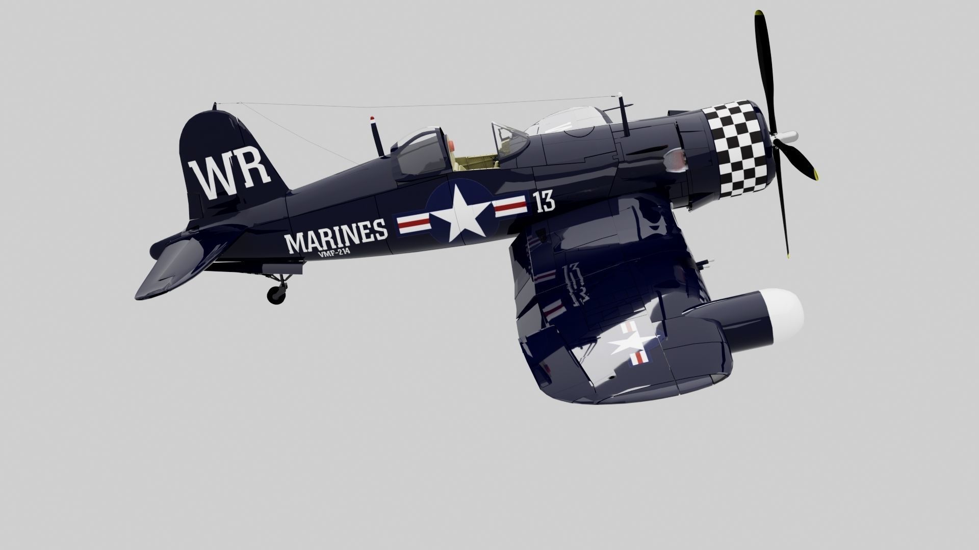 F4U-5 Corsair 3D model_16