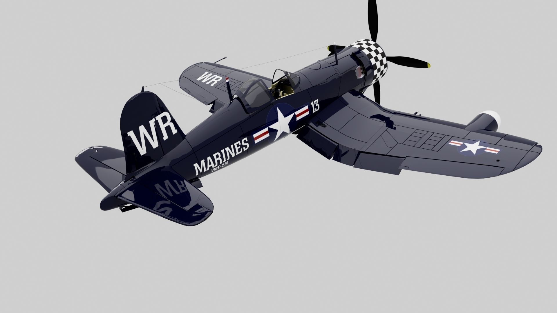 F4U-5 Corsair 3D model_15