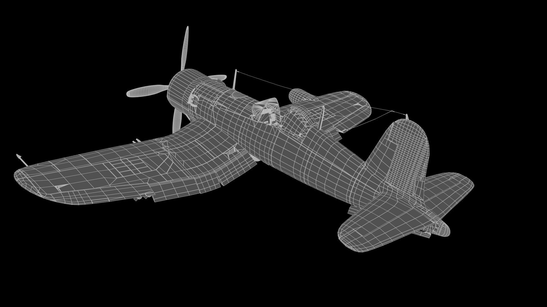 F4U-5 Corsair 3D model_21