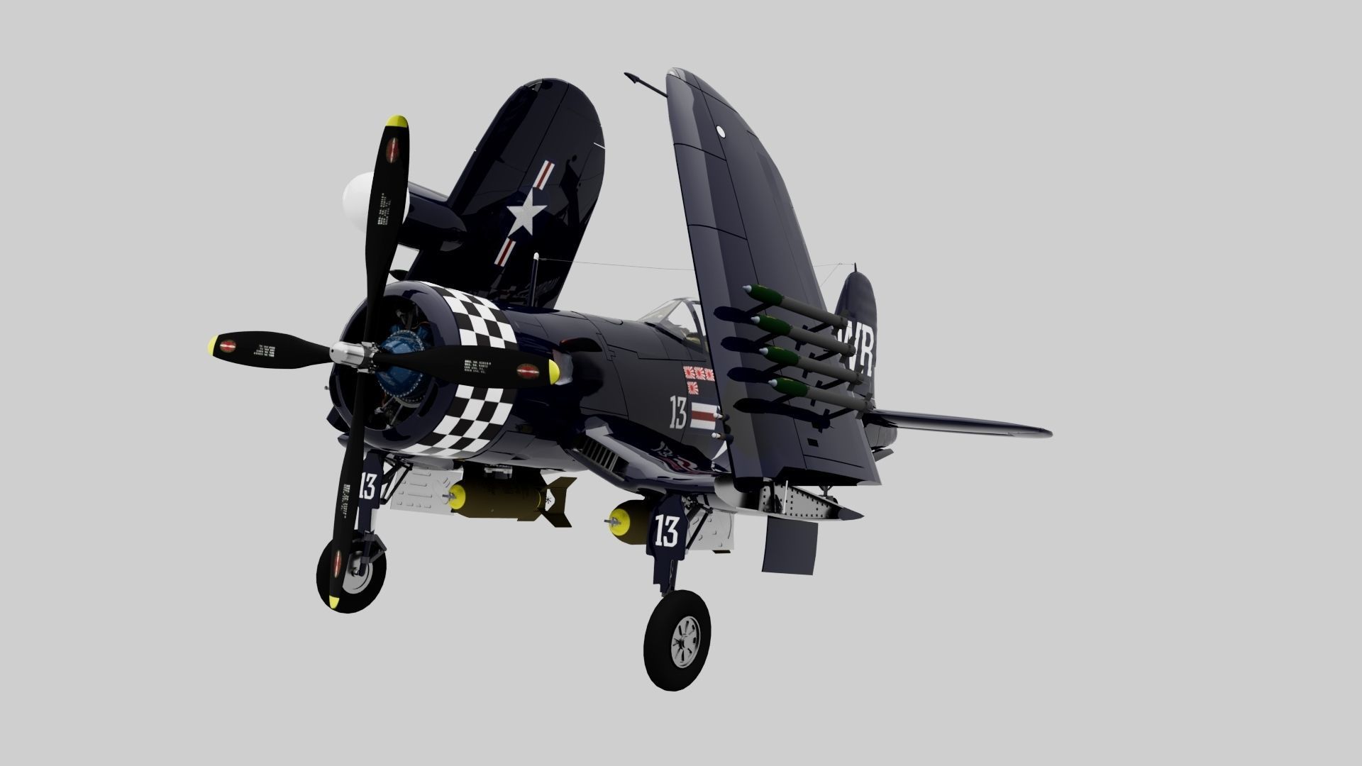 F4U-5 Corsair 3D model_18
