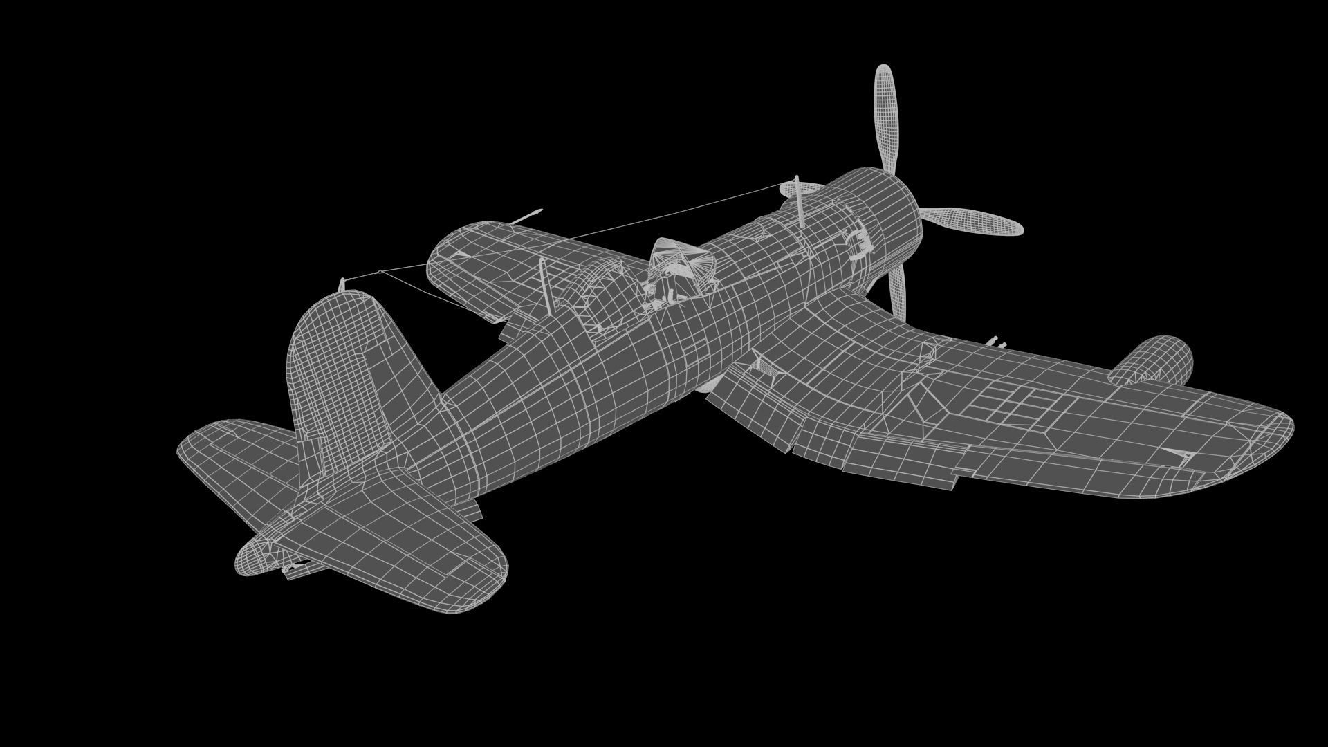 F4U-5 Corsair 3D model_22