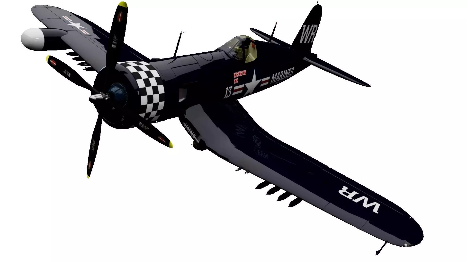 F4U-5 Corsair 3D model_0