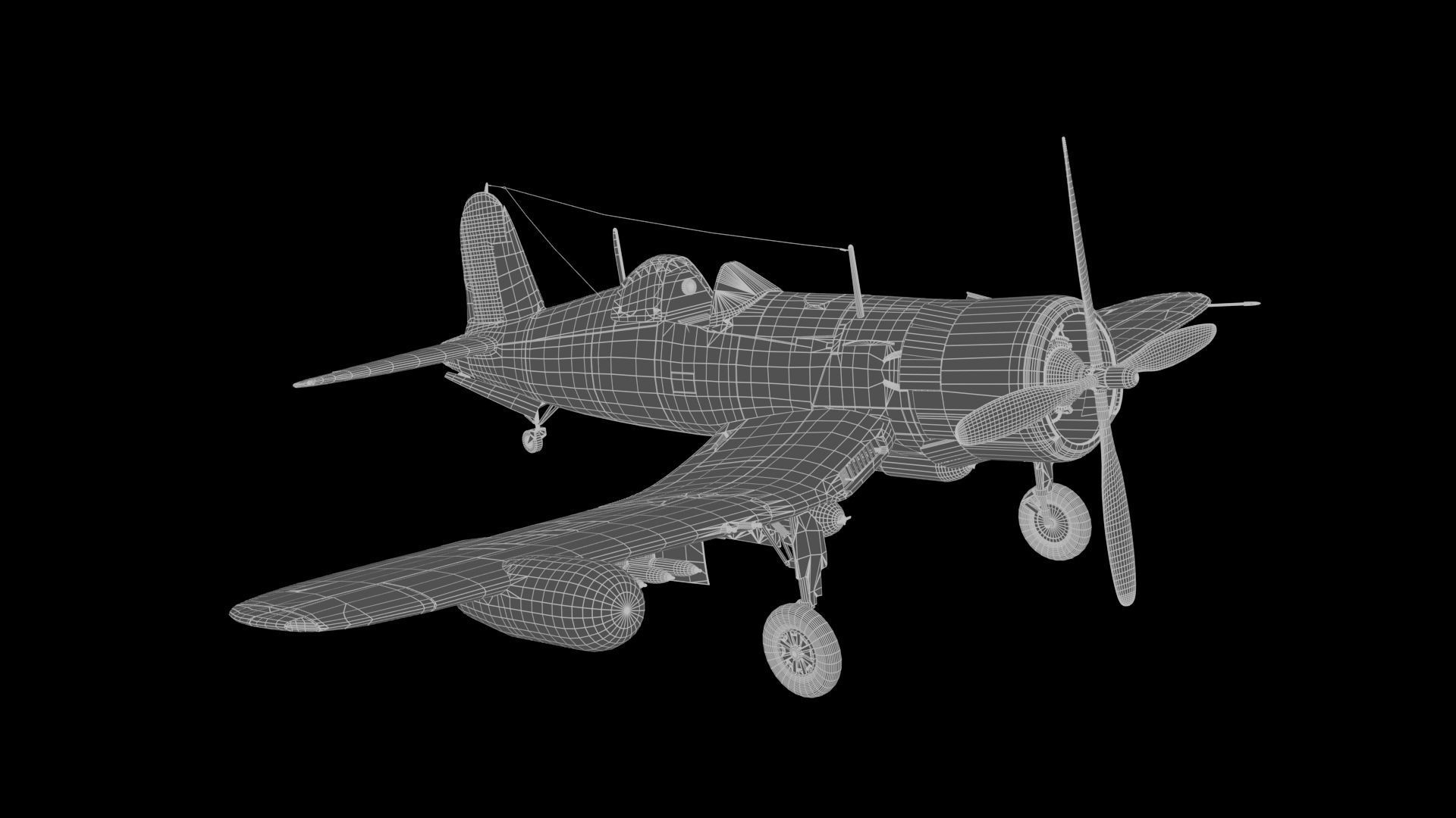 F4U-5 Corsair 3D model_24