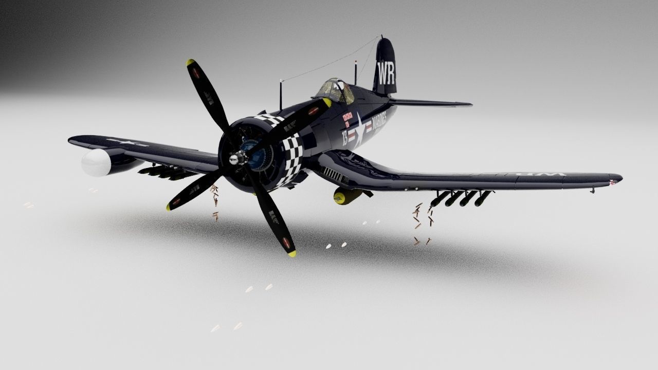 F4U-5 Corsair 3D model_19