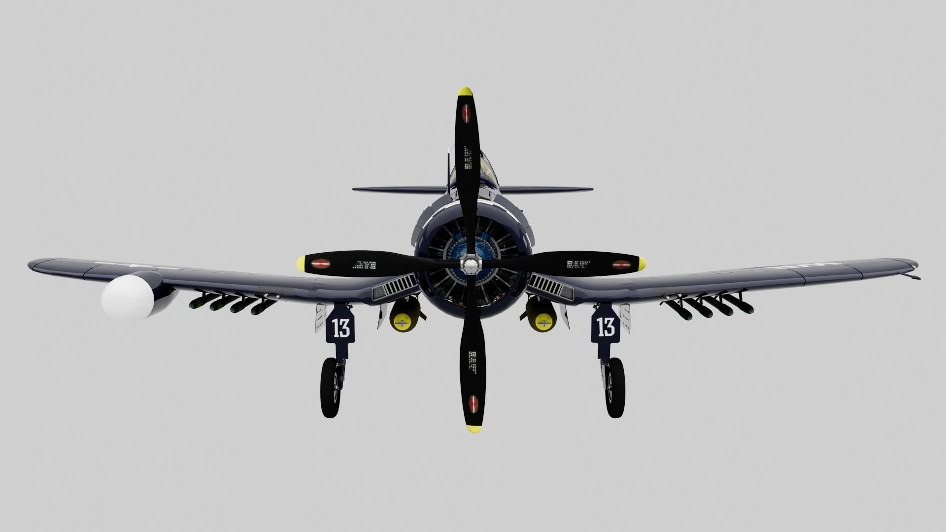 F4U-5 Corsair 3D model_10