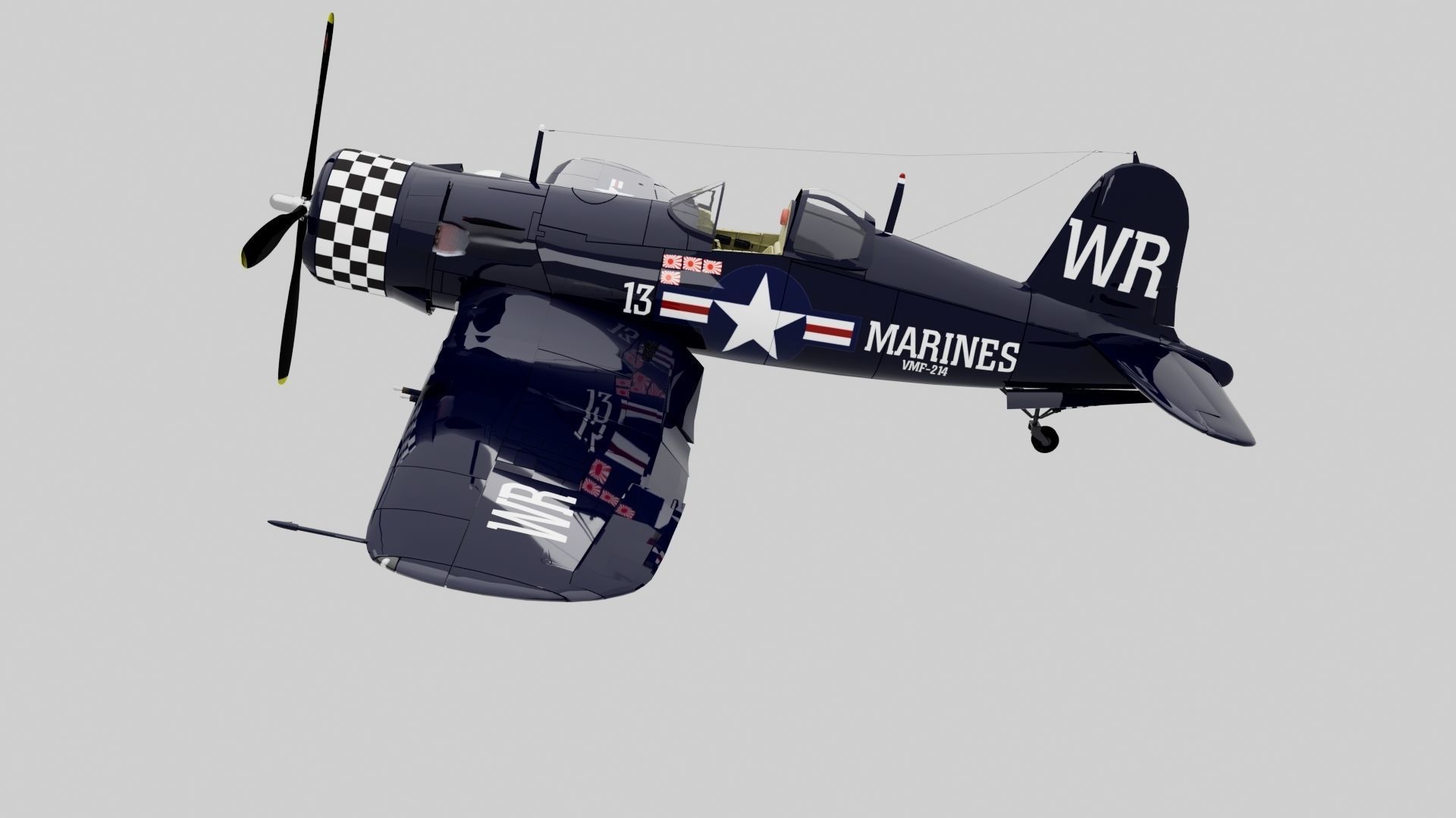 F4U-5 Corsair 3D model_12