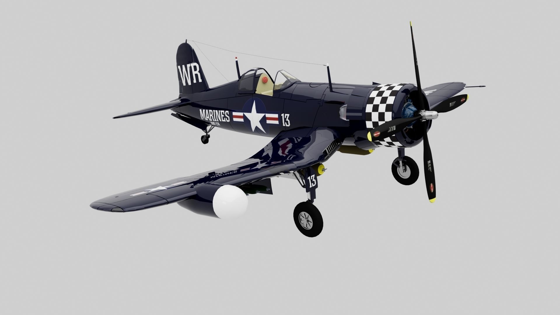 F4U-5 Corsair 3D model_17