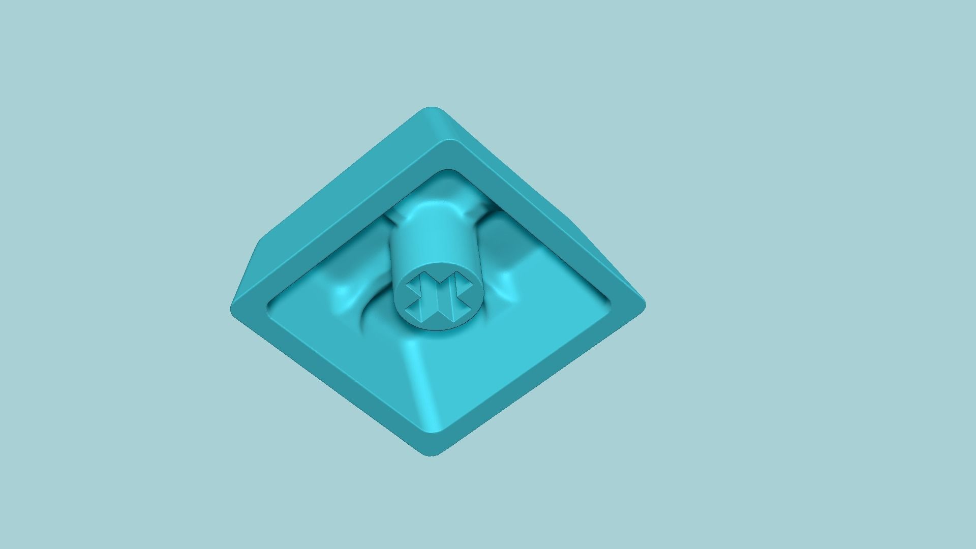 Keycaps Stl Simple KeyCap - Test File - PurpleShark Files free 3D model 3D ...