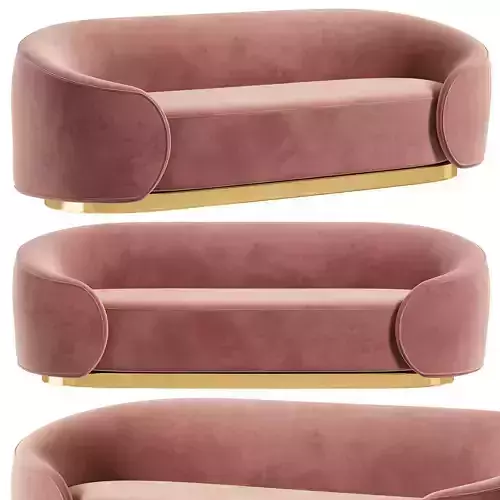 Upholstered Velvet Sofa by Homary
