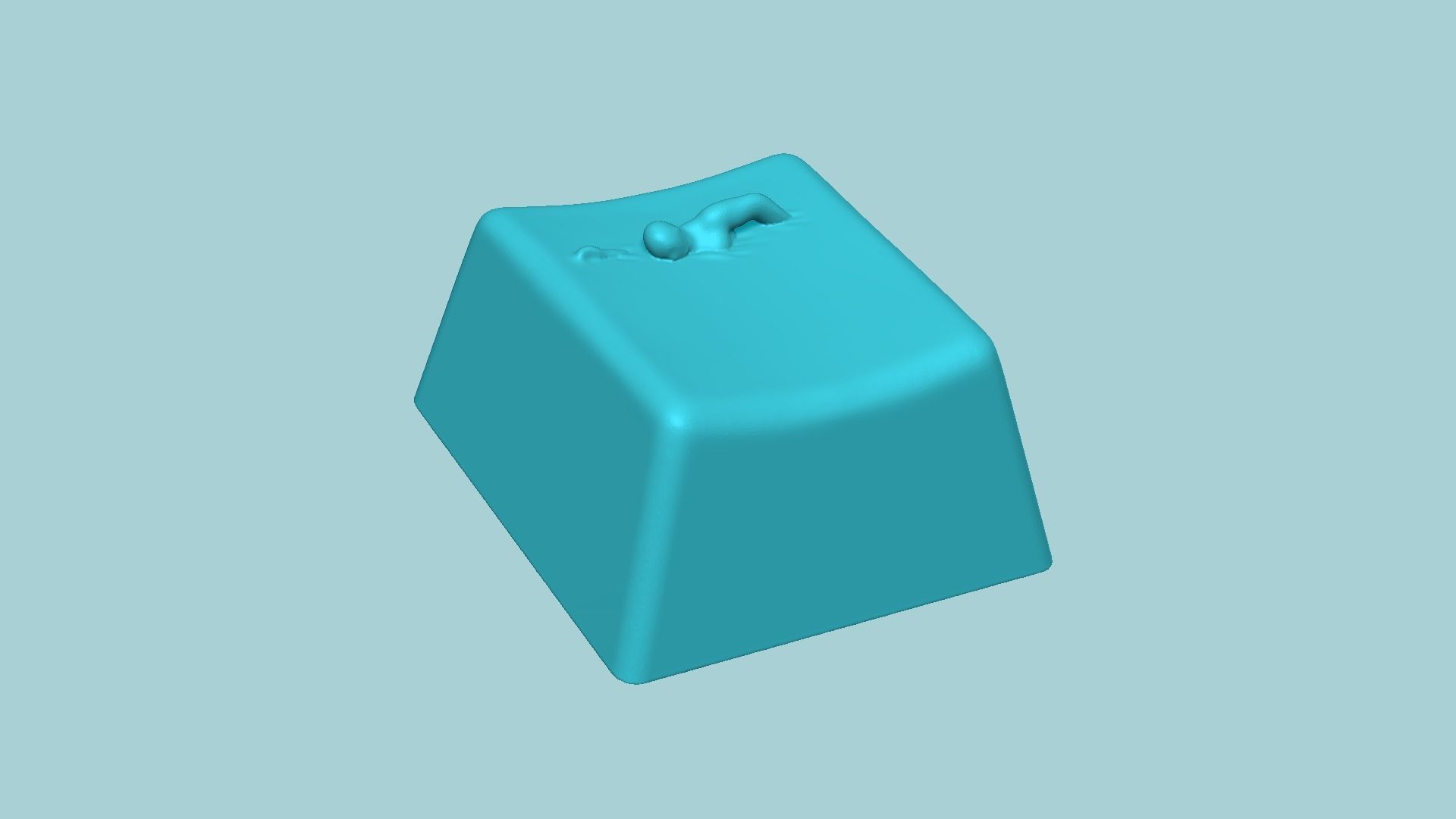 KeyCap - Shark Attack - Creative Decorative KeyCaps 3D print model_12