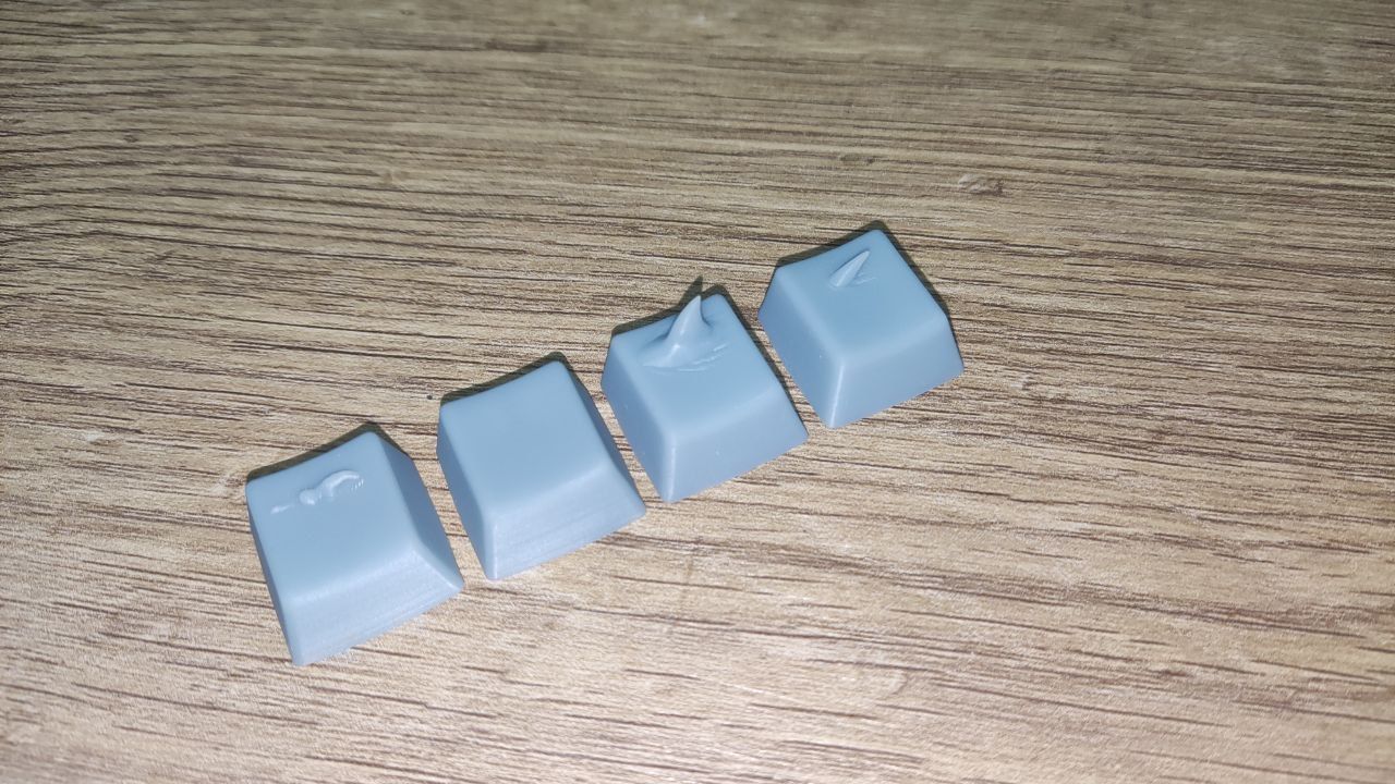 KeyCap - Shark Attack - Creative Decorative KeyCaps 3D print model_16