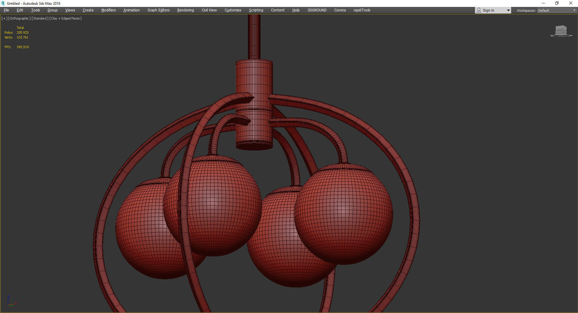 Craftmade Piltz Low-poly 3D model_3