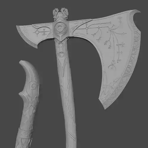 Leviathan axe God of war ragnarok printable 3d model 3D print model