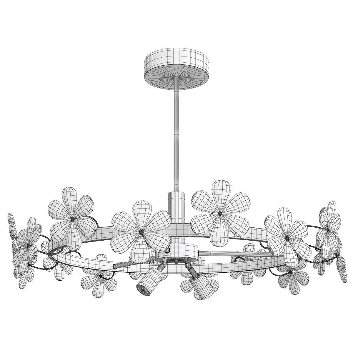 APPOINT CRYSTAL CEILING Low-poly 3D model_1