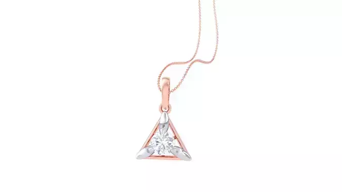 Ultra Light Wt Solitaire Diamond Pendant Necklace 3dm stl obj 3D print model