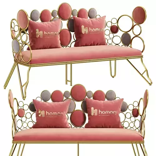 Velvet Upholstered Sofa by Homary