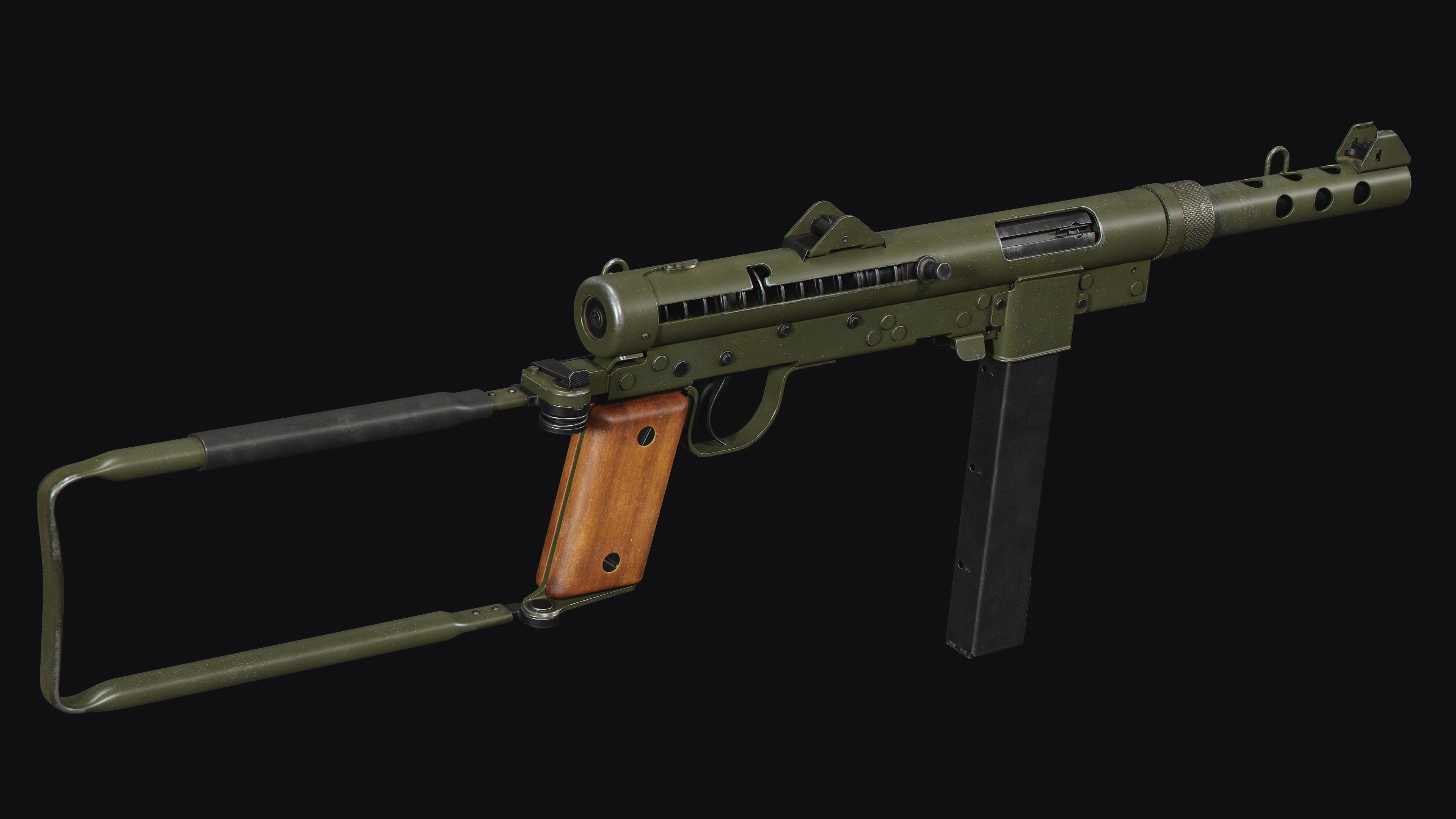 Carl Gustaf M45 Low-poly 3D model_1