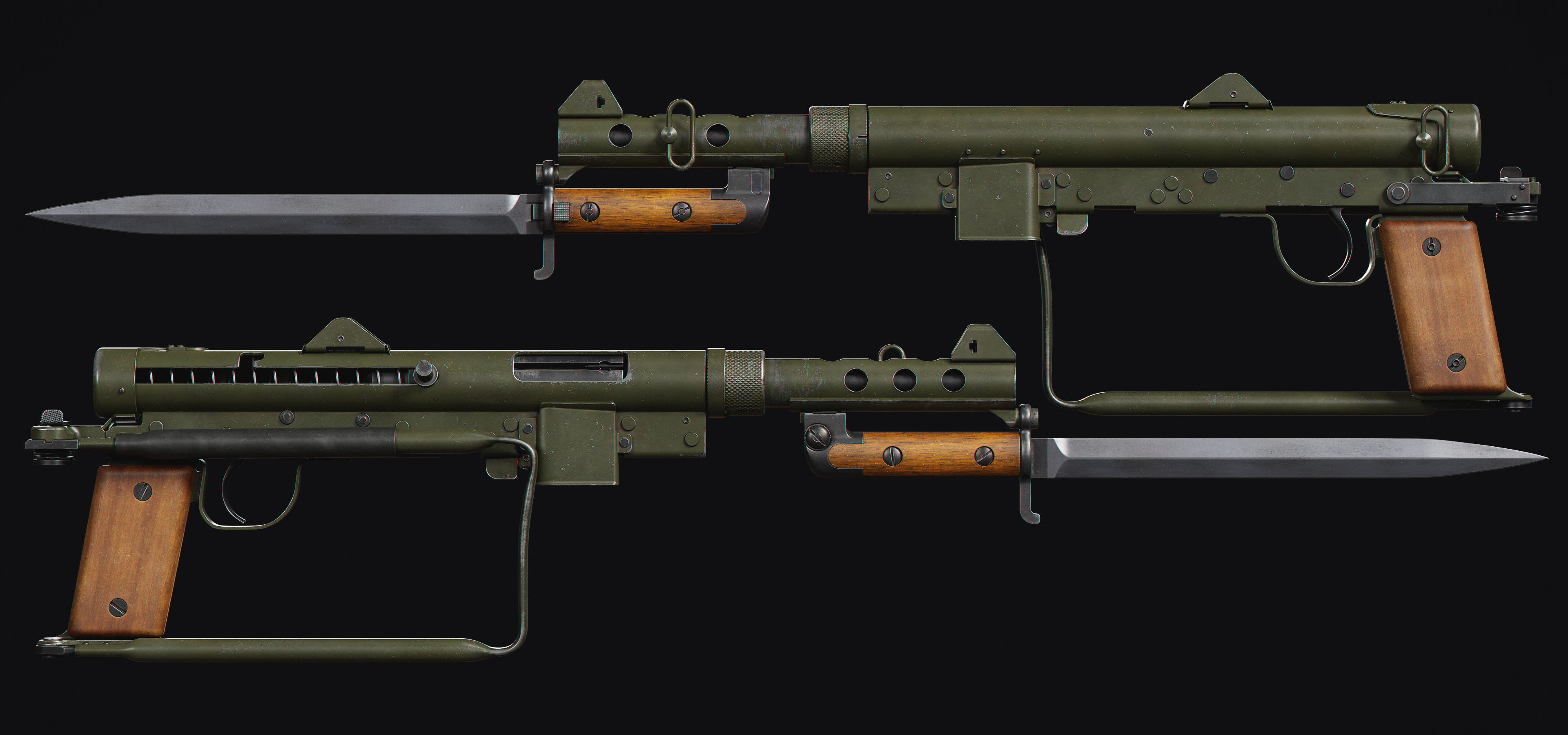 Carl Gustaf M45 Low-poly 3D model_2