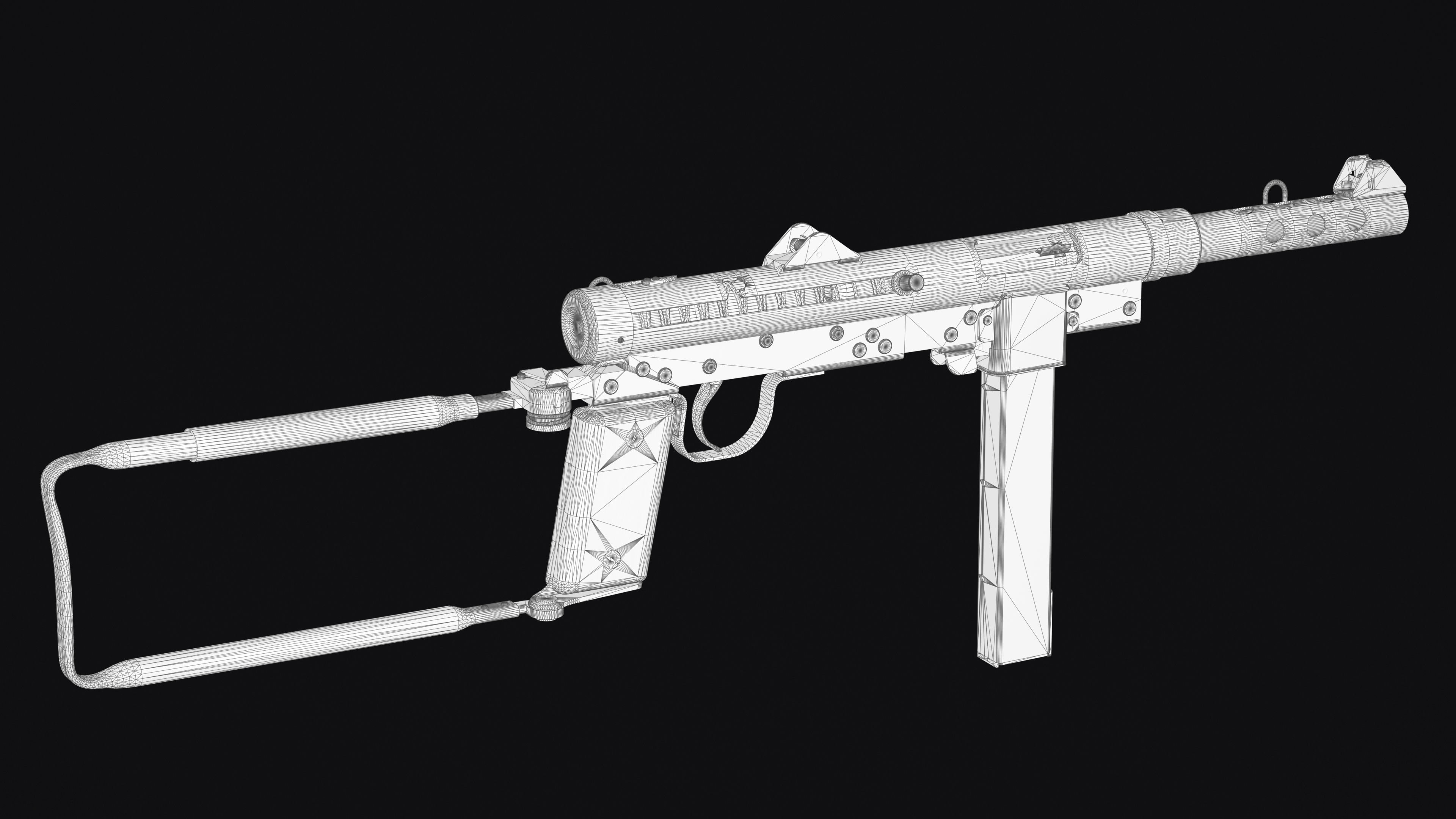 Carl Gustaf M45 Low-poly 3D model_9