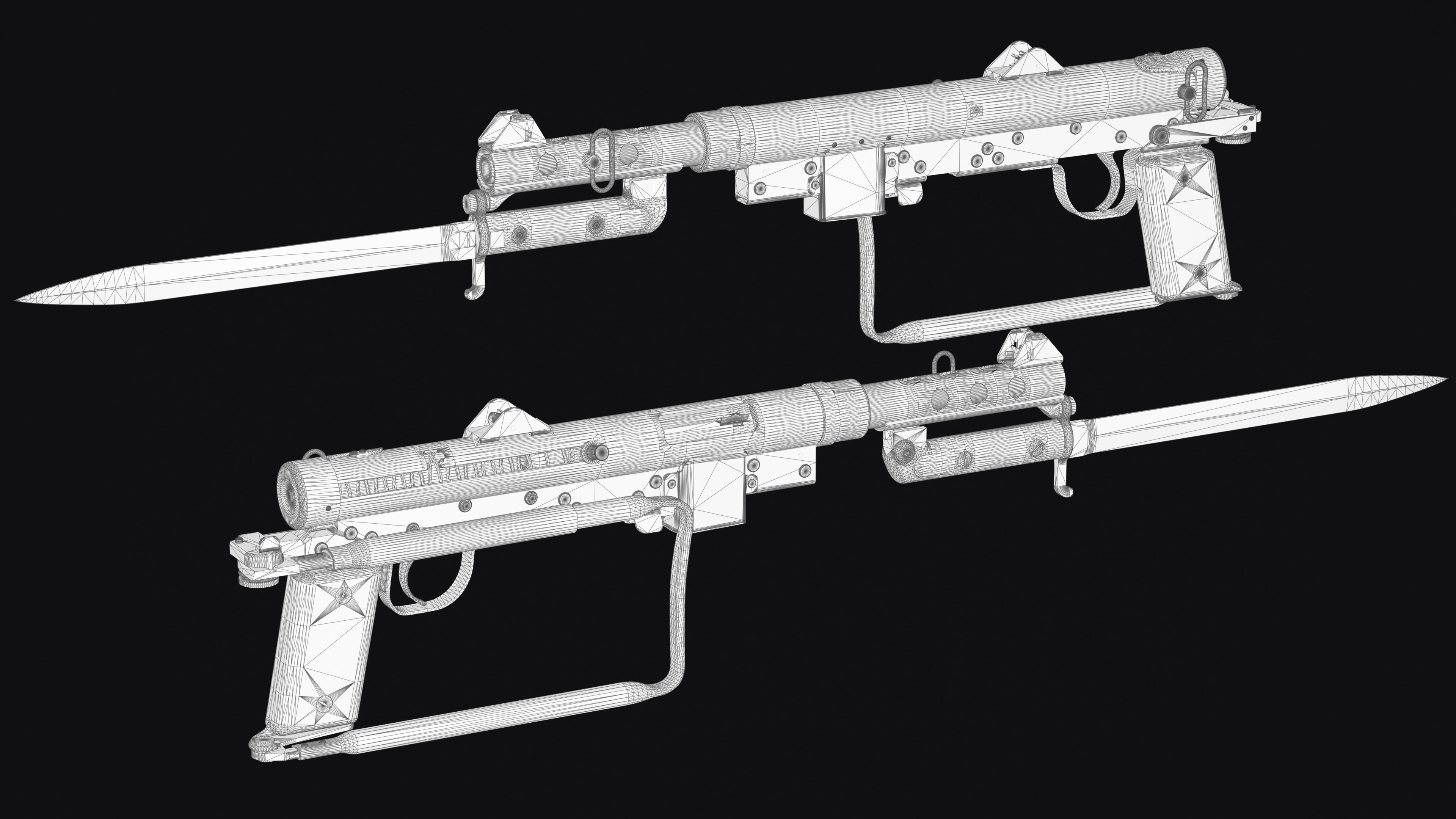 Carl Gustaf M45 Low-poly 3D model_10