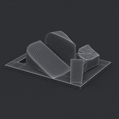 Cheese Board II 3D model 6