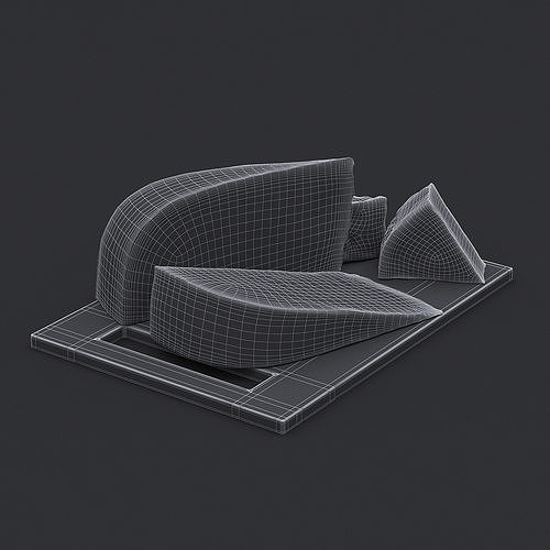 Cheese Board II 3D model 7